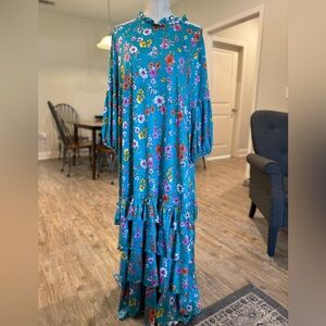 2x Adele Ruffle Maxi Dress Zadie Bs worn once Mother’s Day LN